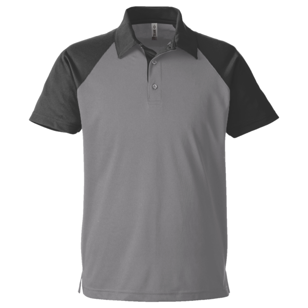 Team 365 Men's Command Snag-Protection Colorblock Polo, Sport Graphite / Black, Front view