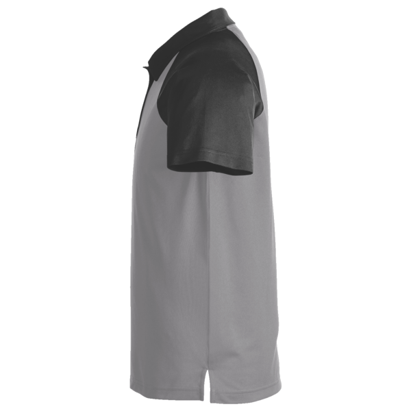 Team 365 Men's Command Snag-Protection Colorblock Polo, Sport Graphite / Black, Left Sleeve view
