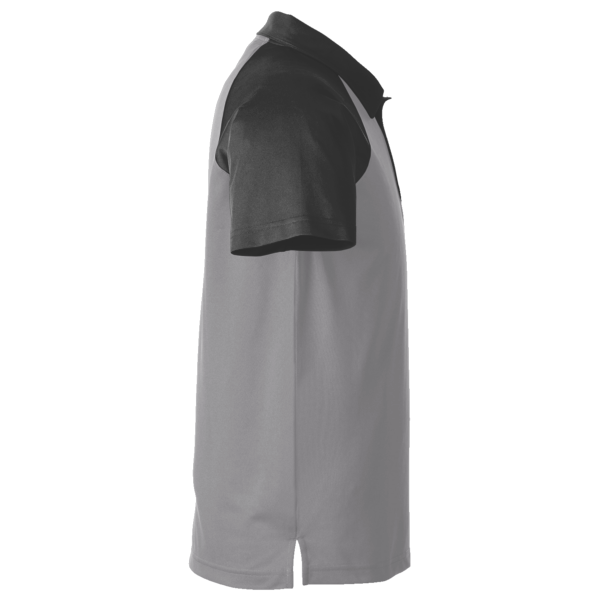 Team 365 Men's Command Snag-Protection Colorblock Polo, Sport Graphite / Black, Right Sleeve view