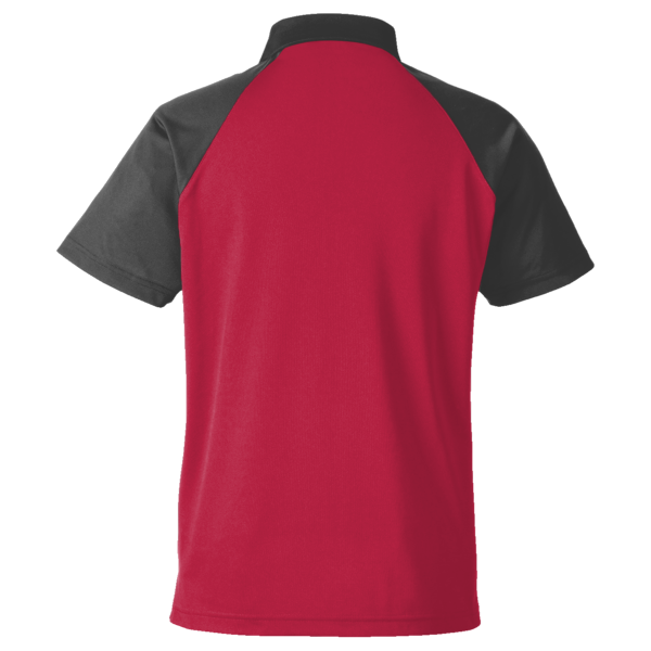 Team 365 Men's Command Snag-Protection Colorblock Polo, Sport Red / Black, Back view