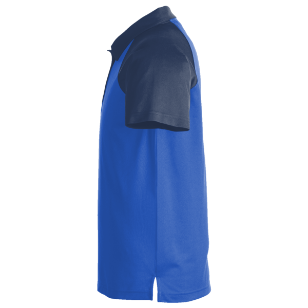Team 365 Men's Command Snag-Protection Colorblock Polo, Sport Royal / Sport Dark Navy, Left Sleeve view