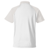 Team 365 Men's Command Snag-Protection Colorblock Polo, White / Sport Silver, Back view