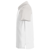 Team 365 Men's Command Snag-Protection Colorblock Polo, White / Sport Silver, Left Sleeve view
