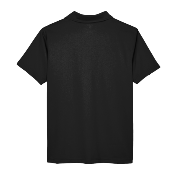 Team 365 Men's Command Snag Protection Polo, Black, Back view