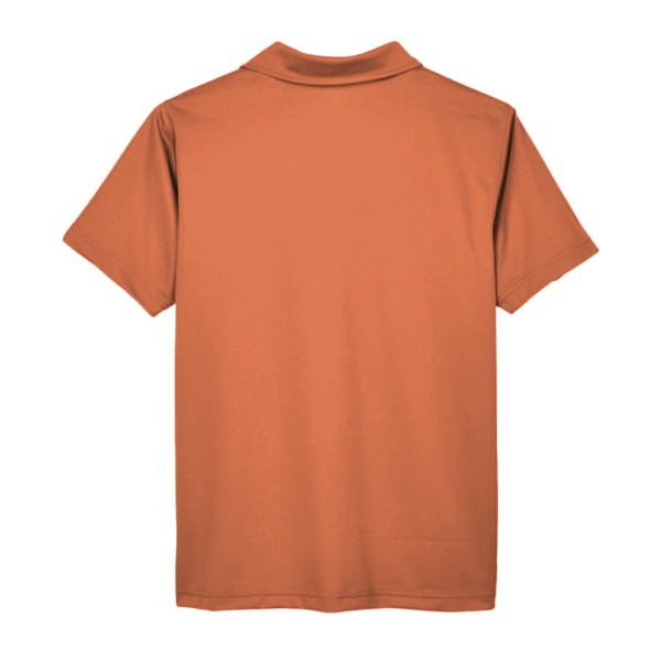 Team 365 Men's Command Snag Protection Polo, Sport Burnt Orange, Back view
