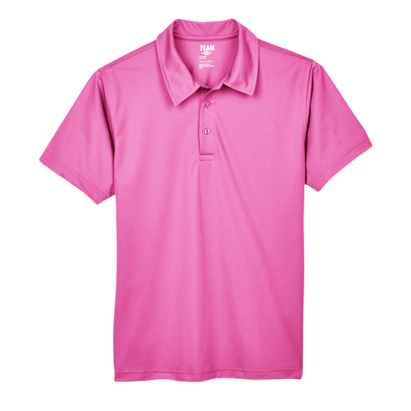 Team 365 Men's Command Snag Protection Polo, Sport Charity Pink, Front view