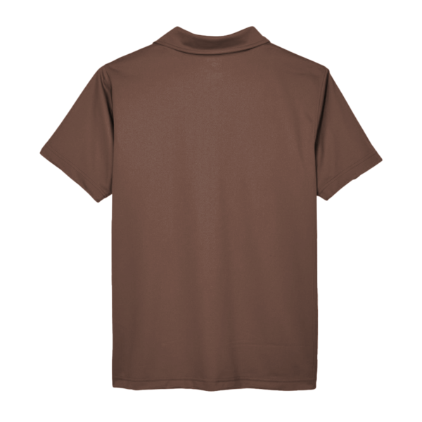 Team 365 Men's Command Snag Protection Polo, Sport Dark Brown, Back view