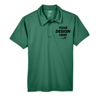Team 365 Men's Command Snag Protection Polo, Sport Dark Green, Front view, Mockup
