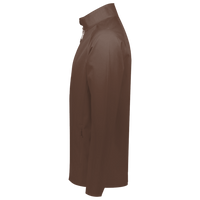 Team 365 Men's Leader Soft Shell Jacket, Sport Dark Brown, Left Sleeve view