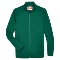 Team 365 Men's Leader Soft Shell Jacket, Sport Forest, Front view