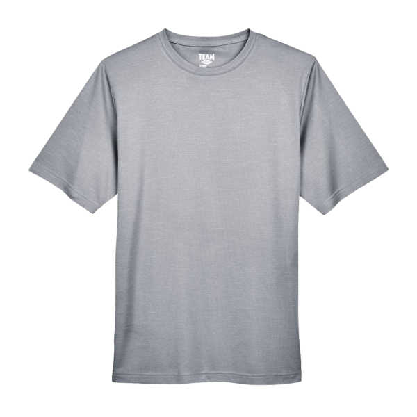 Team 365 Men's Sonic Heather Performance T-Shirt, Athletic Heather, Front view