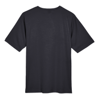 Team 365 Men's Sonic Heather Performance T-Shirt, Black Heather, Back view