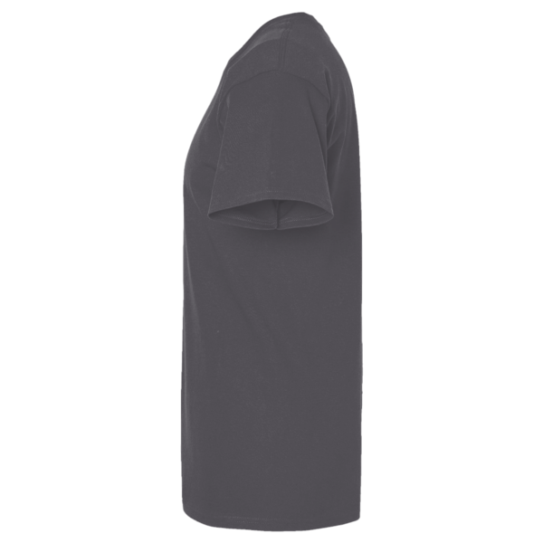 Team 365 Men's Sonic Heather Performance T-Shirt, Dark Grey Heather, Left Sleeve view