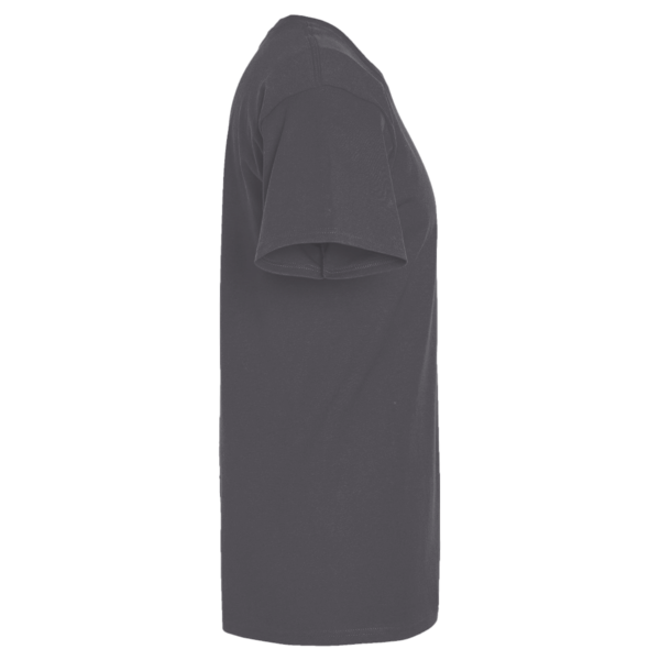 Team 365 Men's Sonic Heather Performance T-Shirt, Dark Grey Heather, Right Sleeve view