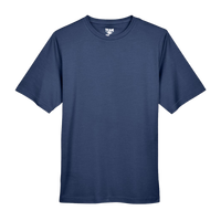 Team 365 Men's Sonic Heather Performance T-Shirt, Sport Dark Navy Heather, Front view