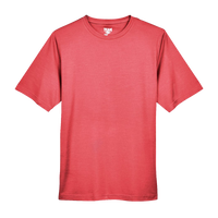 Team 365 Men's Sonic Heather Performance T-Shirt, Sport Red Heather, Front view