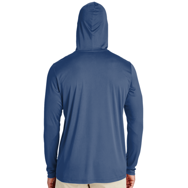 Team 365 Men's Zone Performance Hooded T-Shirt, Sport Dark Navy, Back view