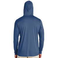 Team 365 Men's Zone Performance Hooded T-Shirt, Sport Dark Navy, Back view