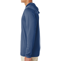 Team 365 Men's Zone Performance Hooded T-Shirt, Sport Dark Navy, Left Sleeve view