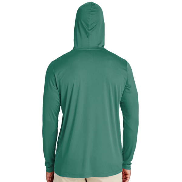 Team 365 Men's Zone Performance Hooded T-Shirt, Sport Forest, Back view