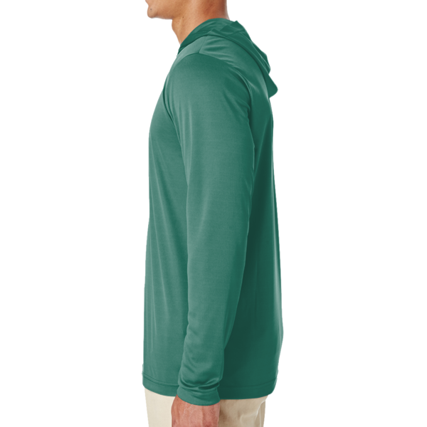 Team 365 Men's Zone Performance Hooded T-Shirt, Sport Forest, Left Sleeve view
