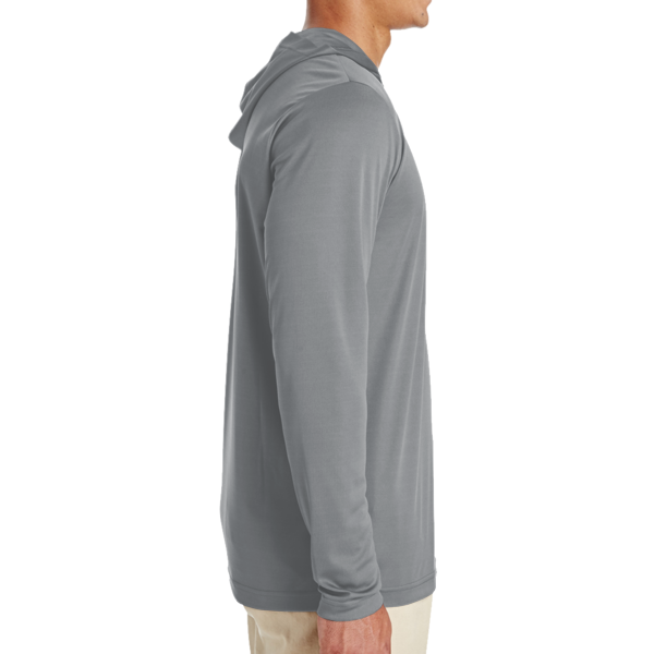 Team 365 Men's Zone Performance Hooded T-Shirt, Sport Graphite, Right Sleeve view