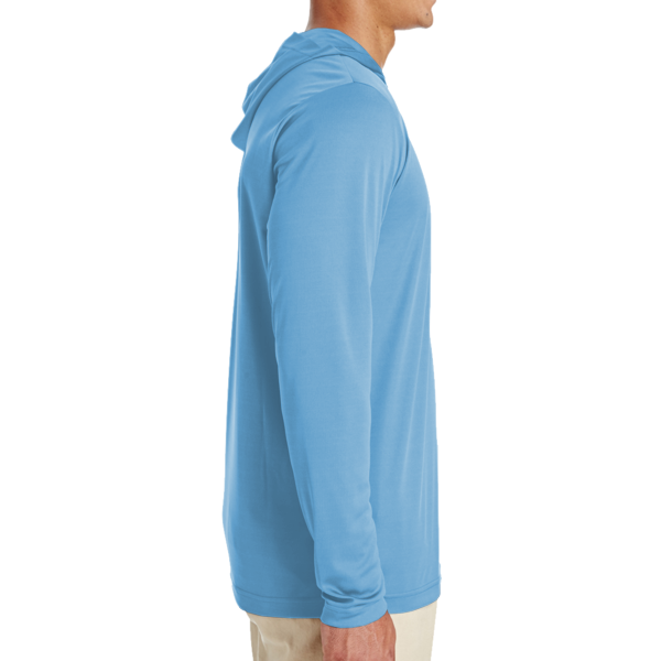 Team 365 Men's Zone Performance Hooded T-Shirt, Sport Light Blue, Right Sleeve view