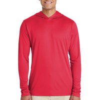 Team 365 Men's Zone Performance Hooded T-Shirt, Sport Red, Front view