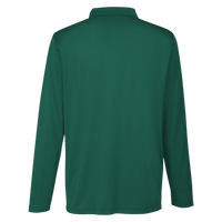 Team 365 Men's Zone Performance Long Sleeve Polo, Sport Forest, Back view