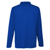Team 365 Men's Zone Performance Long Sleeve Polo, Sport Royal, Back view