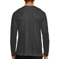 Team 365 Men's Zone Performance Long Sleeve T-Shirt, Black, Back view