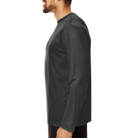 Team 365 Men's Zone Performance Long Sleeve T-Shirt, Black, Left Sleeve view