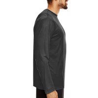Team 365 Men's Zone Performance Long Sleeve T-Shirt, Black, Right Sleeve view