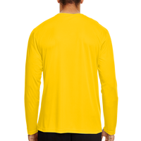 Team 365 Men's Zone Performance Long Sleeve T-Shirt, Sport Athletic Gold, Back view