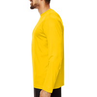 Team 365 Men's Zone Performance Long Sleeve T-Shirt, Sport Athletic Gold, Left Sleeve view
