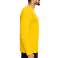 Team 365 Men's Zone Performance Long Sleeve T-Shirt, Sport Athletic Gold, Right Sleeve view