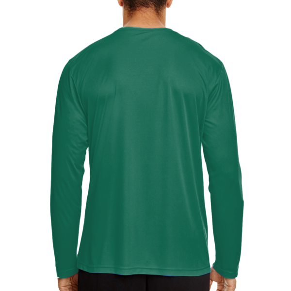 Team 365 Men's Zone Performance Long Sleeve T-Shirt, Sport Forest, Back view
