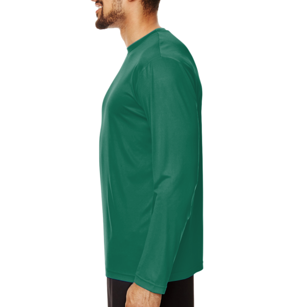 Team 365 Men's Zone Performance Long Sleeve T-Shirt, Sport Forest, Left Sleeve view