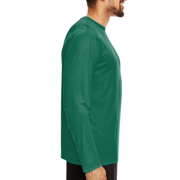Team 365 Men's Zone Performance Long Sleeve T-Shirt, Sport Forest, Right Sleeve view