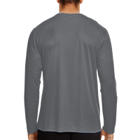 Team 365 Men's Zone Performance Long Sleeve T-Shirt, Sport Graphite, Back view