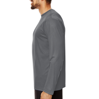 Team 365 Men's Zone Performance Long Sleeve T-Shirt, Sport Graphite, Left Sleeve view