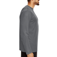 Team 365 Men's Zone Performance Long Sleeve T-Shirt, Sport Graphite, Right Sleeve view