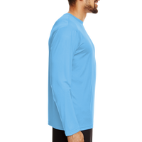 Team 365 Men's Zone Performance Long Sleeve T-Shirt, Sport Light Blue, Right Sleeve view