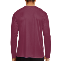 Team 365 Men's Zone Performance Long Sleeve T-Shirt, Sport Maroon, Back view