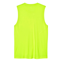 Team 365 Men's Zone Performance Muscle T-Shirt, Safety Yellow, Back view