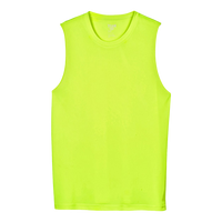 Team 365 Men's Zone Performance Muscle T-Shirt, Safety Yellow, Front view