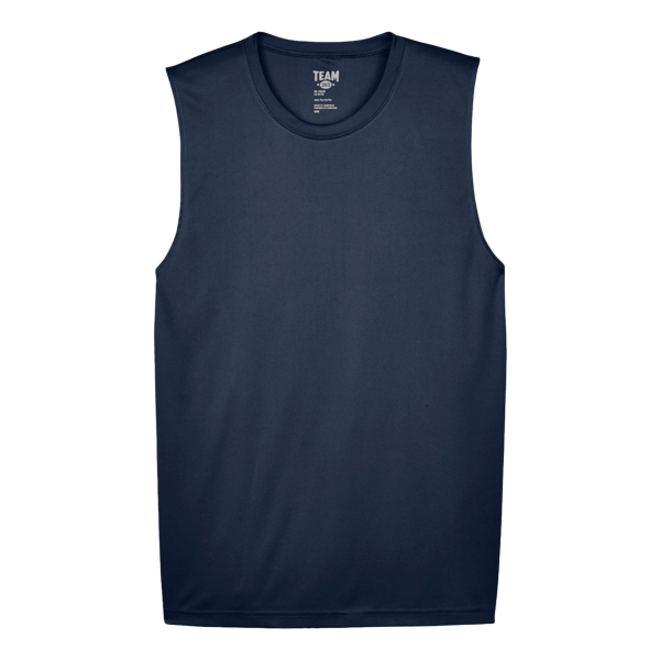 Team 365 Men's Zone Performance Muscle T-Shirt, Sport Dark Navy, Front view