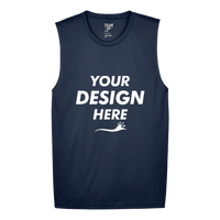 Team 365 Men's Zone Performance Muscle T-Shirt, Sport Dark Navy, Front view, Mockup