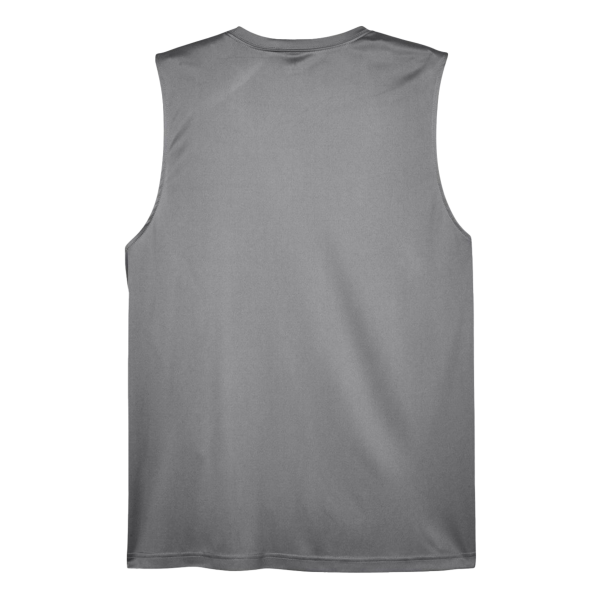 Team 365 Men's Zone Performance Muscle T-Shirt, Sport Graphite, Back view
