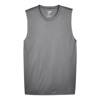 Team 365 Men's Zone Performance Muscle T-Shirt, Sport Graphite, Front view